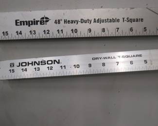 Lot 406. Two T-squares. One is adjustable.