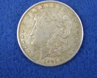 Lot 292. 1921 S Morgan Silver Dollar