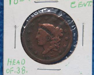 Lot 61. 1837 Large Cent