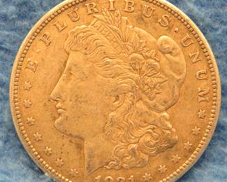Lot 186. 1921 S Morgan Silver Dollar