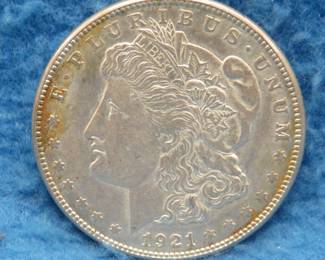 Lot 296. 1921 S Morgan Silver Dollar