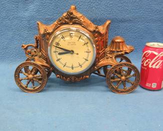 Lot 362. United Clock Co. metal carriage clock that needs repair or cleaning/oiling