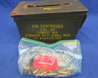 Lot 49. Approx. 50 308 rounds in a metal ammo can