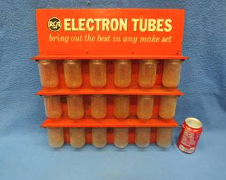 Lot 203. Vintage metal RCA vacuum tube display rack