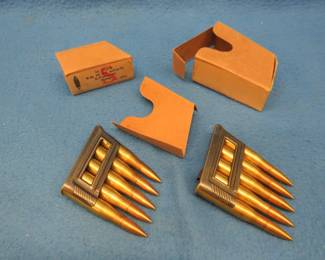 Lot 243. WW2 era German 8mm ammunition in original sleeve. Includes Waffenamt stamp.