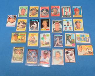 Lot 33. Baseball cards going back to the 1950s