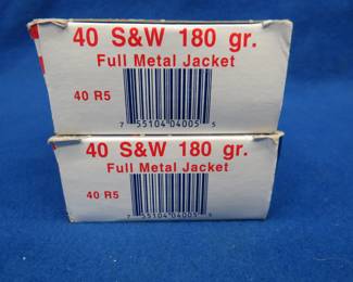 Lot 103. 100 remanufactured UltraMax 40 S&W. 180-grain FMJ.