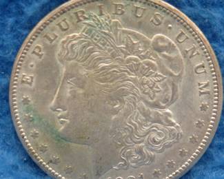Lot 137. 1921 S Morgan Silver Dollar