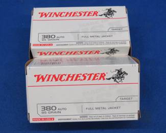 Lot 43. 200 Winchester 380 Auto rounds