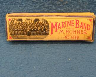 Lot 80. Hohner Marine Band A440 harmonica in the key of D