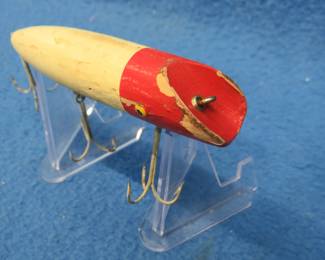 Lot 317. Vintage 3 3/4" Meadow Brook Bass-Oreno-style bait with tack eyes and box