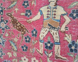 Very real high quality Persian Rock all the color is natural dye very beautiful it was on the song for one year outside the property in Palm springs and this song did not either had any ability to burn the color it's a 9 m about 11 ft by 16 or 17 ft
