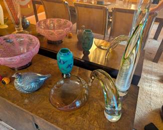 Kosta Boda Ulrica Vallien Vase, Oiva Toikka Bird