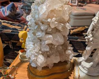 Carole Stupell Natural Geode Rock Lamp 