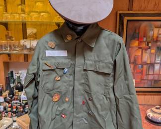 Russian Military Shirt and Hat, Horn Bill