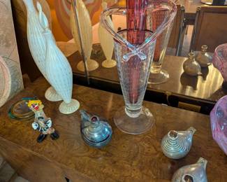 Borek Sipek Glass Vase, Finland Glass Birds