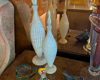 Murano Decanters, Barbinin / Barovier & Tosso 