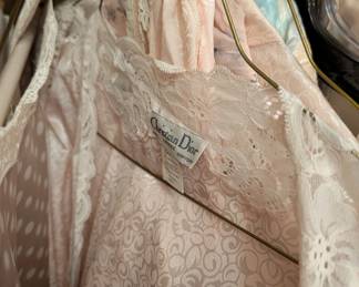 Night wear, Christian Dior etc