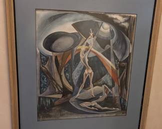 Watercolor Artwork, Brutalist 