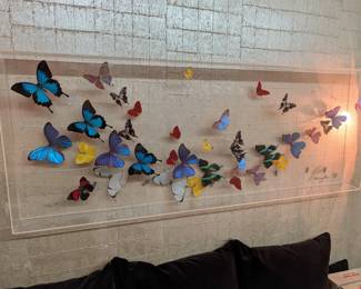 Purrington Original Acrylic Butterfly Art