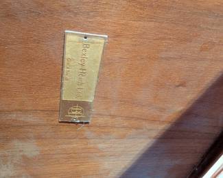 Teak Magazine Rack Tag 