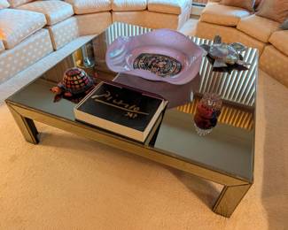 Custom Made Smoked Mirror Coffee Table 