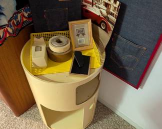 Mid Mod Storage End Table, Katrell 