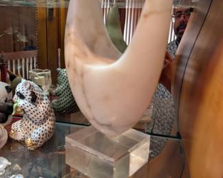 The Devil in Dow Jones Soapstone Sculpture