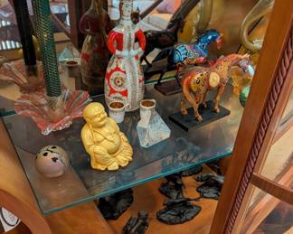 Lomonsov Porcelain Wine Jug, Franklin Mint Bronzes