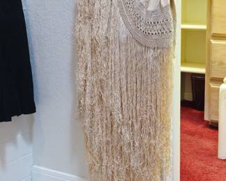 Large double sided piano shawl. Circa 1920s