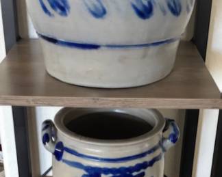 Antique salt glaze crocks