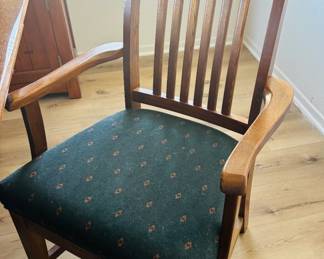 Close-up of fabric on dining chairs