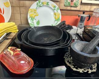 All the cast iron pans were sold.