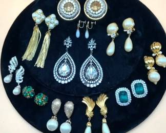 Ladies, Vintage Bold Dressy Earrings