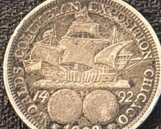 1893 Silver Commemorative Silver Half Dollar Rare