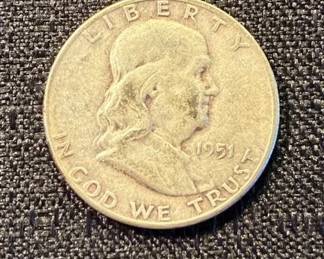1951 Franklin Half Dollar