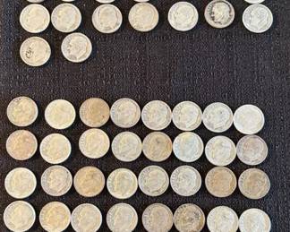 63 1940s1960s US Dimes