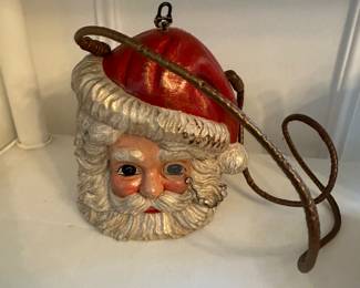 Timmy Woods Of Beverly Hills Vintage Wooden Santa Purse