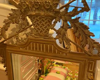 Carving Detail of Wooden Mirror