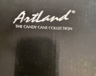 Set of Candy Cane Holiday Glasses, by Artland