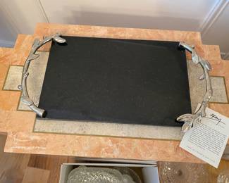 Michael Aram, Decorative Black Marble Cheese Board