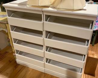 White Shelving Units