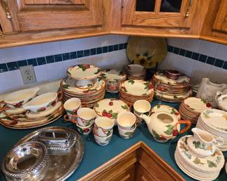 TONS Of Vintage Franciscan Earthenware Apple Pieces