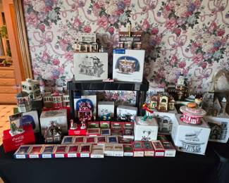 Department 56 And Hallmark Ornaments