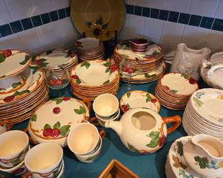 TONS Of Vintage Franciscan Earthenware Apple Pieces