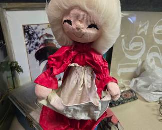 Vintage Paper Mache Mrs. Claus