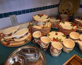 TONS Of Vintage Franciscan Earthenware Apple Pieces