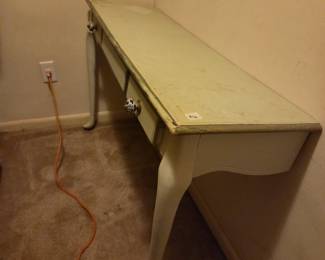 #16	Project Piece Painted Wood Sofa Table (made for wall mount) - 48x15x30	 $20.00 
