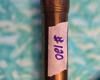 #120	Vintage brass small Kaleidoscope	 $20.00 
