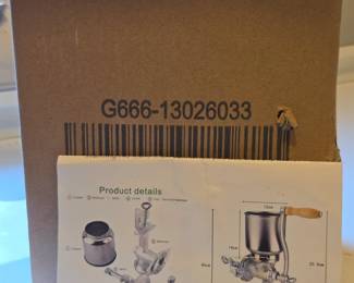 #80	Table top grinder new in box	 $24.00 
